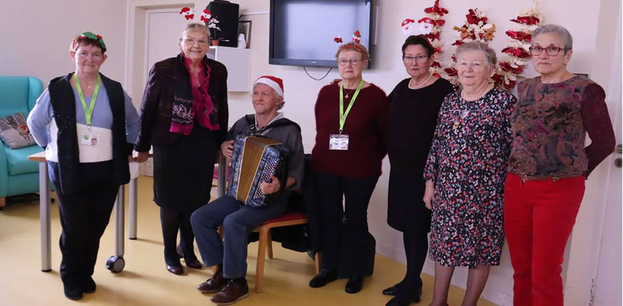 Visite en Ehpad pour redonner confiance