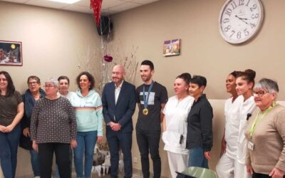 Un champion olympique à l&rsquo;EHPAD de Lavaur
