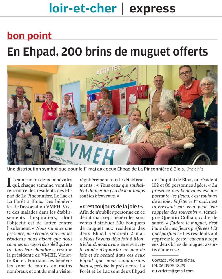 vmeh41 distribution de muguet